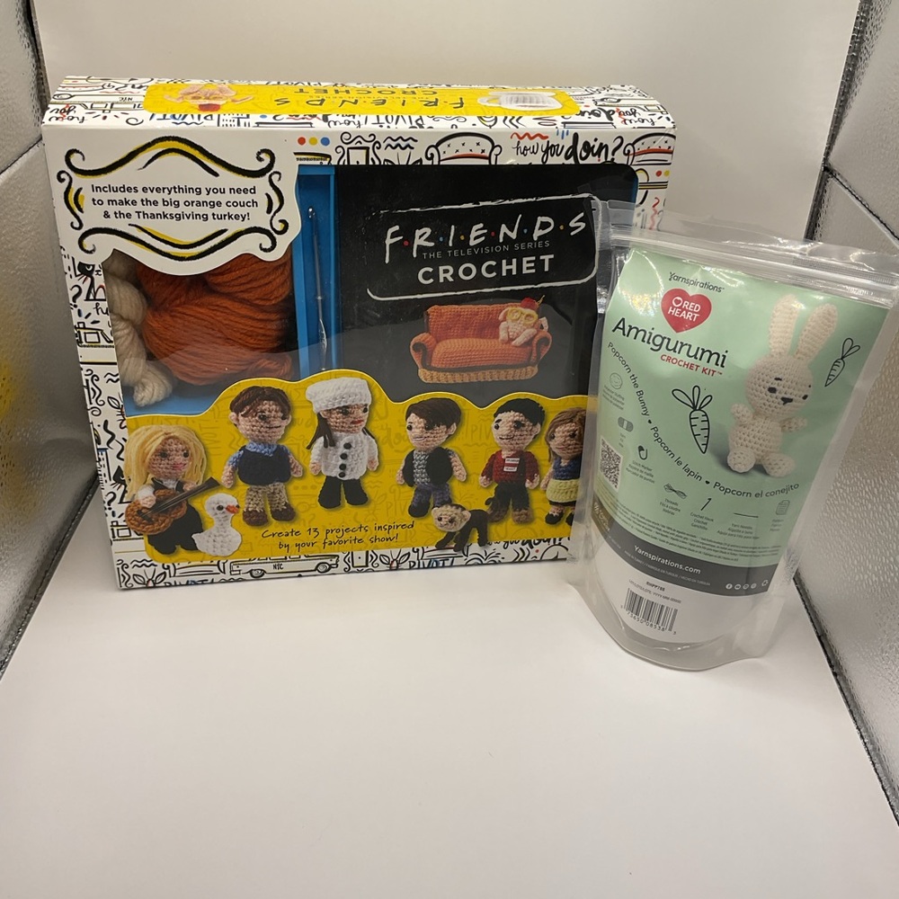 Crochet Started Kit (x2 Bundle)‎ Friends & Amigurumi Kit Popcorn the Bunny